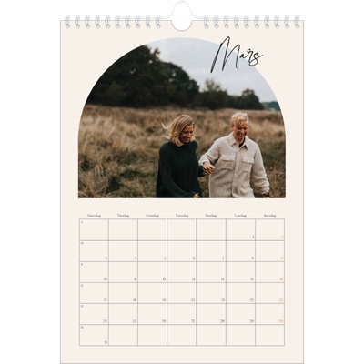 Fotokalender A4 (20 x 30 cm) — Buet bilderamme [Mars]