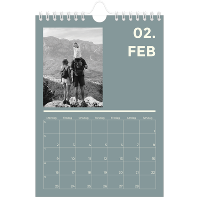 Fotokalender A5 — Moderne og dristig [Februar]