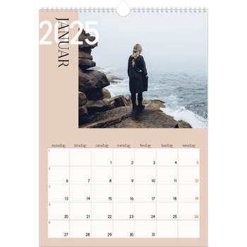 Fotokalender A3 — Overlappende tekst