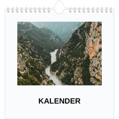 Månedskalender kvadratisk — Enkelt bilde [kalender-forside]