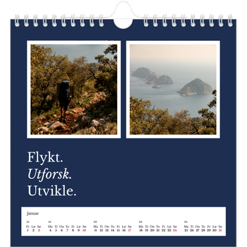 Fotokalender Kvadratisk — Redaksjonell Jord
