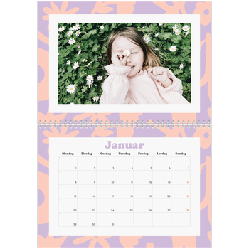 Fotokalender A4 dobbel — Lek med mønster