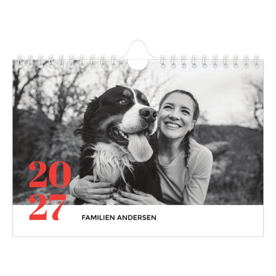 Fotokalender A5 — Et fantastisk år [kalender-forside]