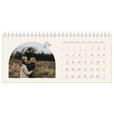 Bordkalendere — Buet bilderamme [kalender-forside]
