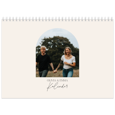 Fotokalender A4 dobbel (30 x 40 cm) — Buet bilderamme [kalender-forside]