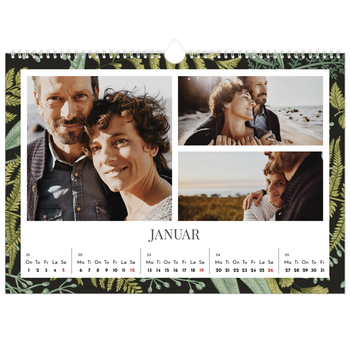 Fotokalender A3 — Blomstrende bakgrunner