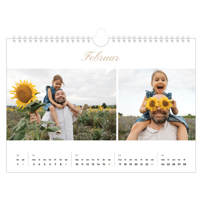 Fotokalender A4 — Elegant kalender [Februar]