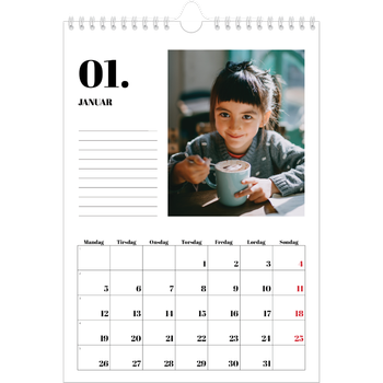 Fotokalender A4 — Serif og øyeblikk