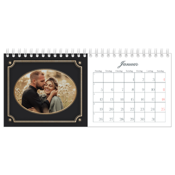 Bordkalender med foto — Vintage klassisk
