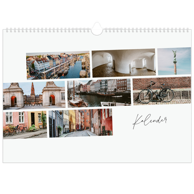 Fotokalender A3 — Byferie (hvit) [kalender-forside]