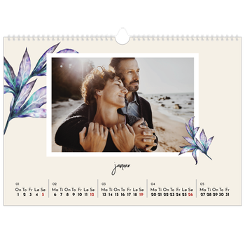 Fotokalender A3 — Malte blomster