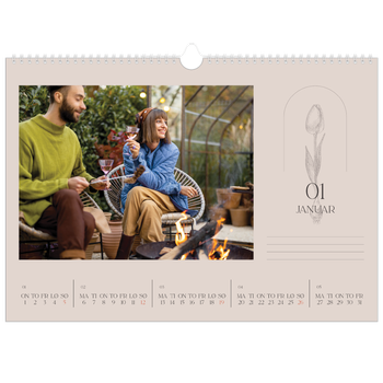 Fotokalender A3 — Enkel botanisk