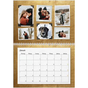 Fotokalender A4 dobbel — Vintage