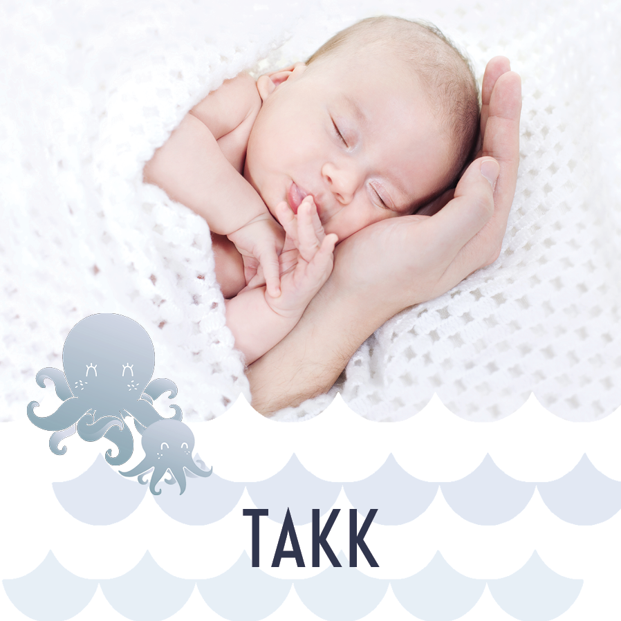 Takkekort — Søt blekksprut