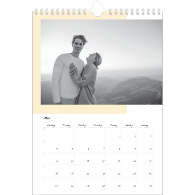 Fotokalender A4 (20 x 30 cm) — Fargerike rammer [kalender-forside]