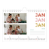 Fotokalender A5 — Fargerike fonter [Januar]