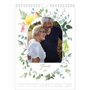 Fotokalender A4 — Klassiske blomster