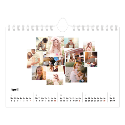 Fotokalender A5 — Collage shapes [April]