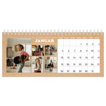 Bordkalender med foto — Magasinstil