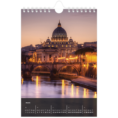 Fotokalender A5 — Transparent kalender [Mars]
