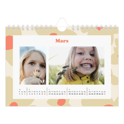 Fotokalender A5 — Lek med mønster [Mars]