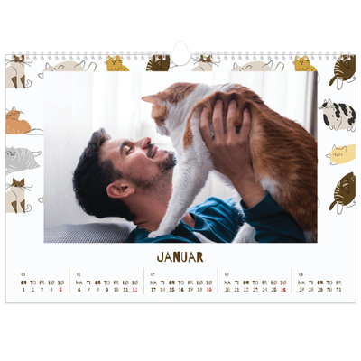 Fotokalender A3 — Leken kattunge [Januar]