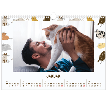 Fotokalender A3 — Leken kattunge