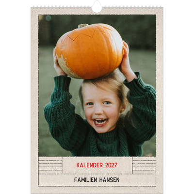 A3 Månedskalender — Stempeleffekt [kalender-forside]