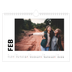 Fotokalender A4 — Hvit kalender [Februar]