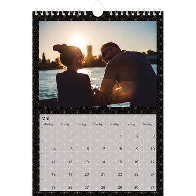 Fotokalender A4 (20 x 30 cm) — Geometrisk [kalender-forside]