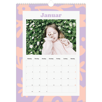 Fotokalender A4 — Lek med mønster