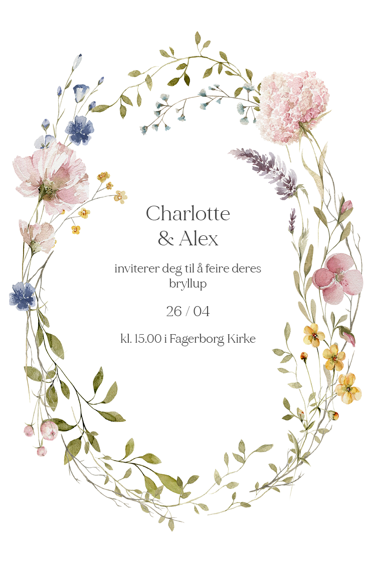 Invitasjoner — Glede i blomstring