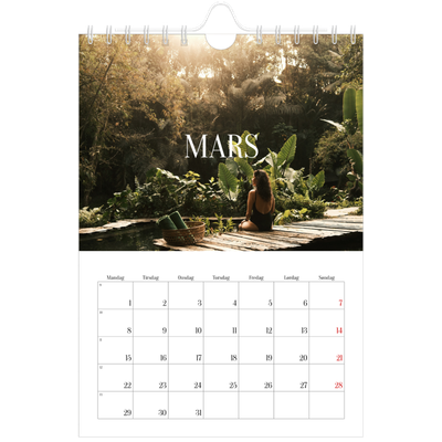 Fotokalender A5 — Endeløs flukt [Mars]