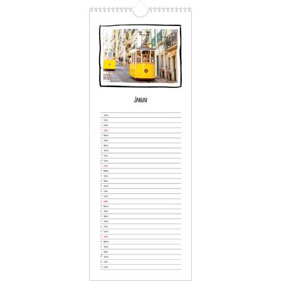 Fotokalender smal  — Albumøyeblikk [Januar]