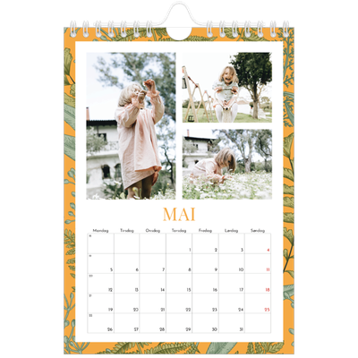 Fotokalender A5 — Blomstrende bakgrunner [kalender-forside]