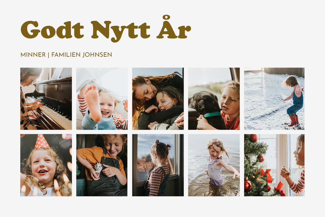 Fotokort — Gledelige øyeblikk