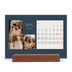 Bordkalender med trestativ - Liggende  — Skifer & seriffer [Januar]