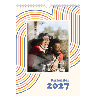 Fotokalender A4 (20 x 30 cm) — Retro striper [kalender-forside]