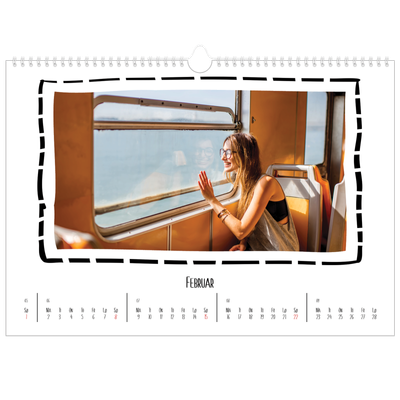 Fotokalender A3 — Albumøyeblikk [Februar]