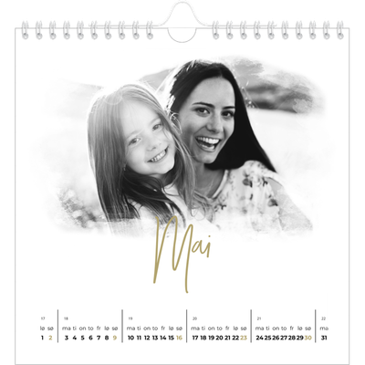 Månedskalender kvadratisk — Diffuse bilderammer [Mai]