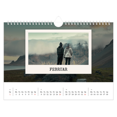 Fotokalender A4 — Portrettredigeringen [Februar]