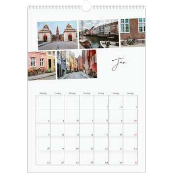 Fotokalender A3 — Byferie (hvit)