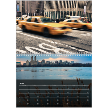 Fotokalender A4 dobbel — Transparent kalender