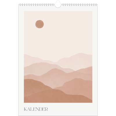 A3 Månedskalender — Velvære-sitater [kalender-forside]