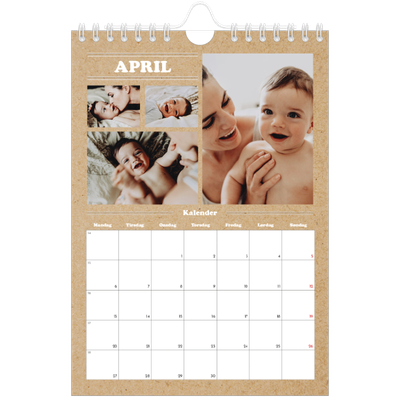 Fotokalender A5 — Magasinstil [April]