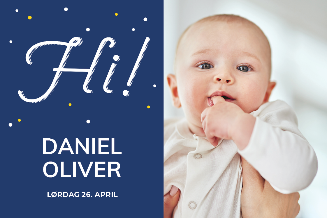 Invitasjoner — Nattblå boks