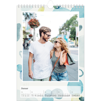Fotokalender A4 — Akvarellformer