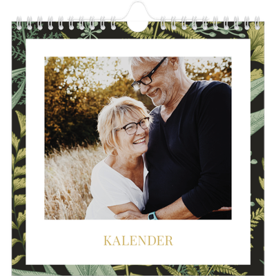 Månedskalender kvadratisk — Blomstrende bakgrunner [kalender-forside]