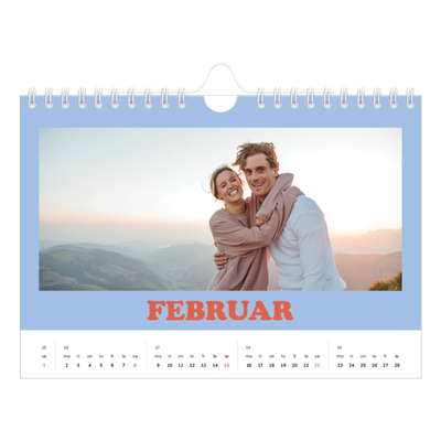Fotokalender A5 — Retro rammer [Februar]