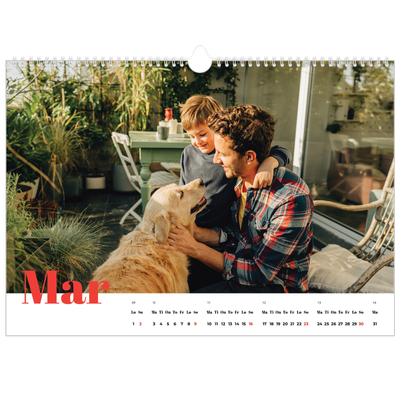 Fotokalender A3 — Et fantastisk år [Mars]